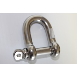 Dee shackle, AISI 316, 5mm to 16mm