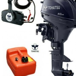 Tohatsu 15HP electric start, remote steer and Power Tilt, Short or Long Shaft