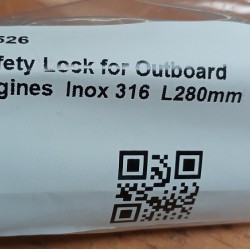 Safety Lock for Outboard Engines, Inox 316, L280mm