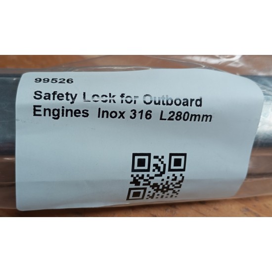 Safety Lock for Outboard Engines, Inox 316, L280mm