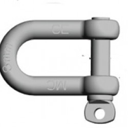 Dee shackle Galvanised Commercial 6mm to 16mm