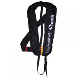 Sigma Auto Lifejacket 170N, ISO 12402-3, w/D-ring & clip crotch strap, black