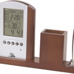 Digital clock & pen holder, SeaNAV, L 187 mm, W 35 mm, H 135 mm