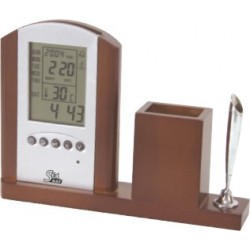 Digital clock & pen holder, SeaNAV, L 187 mm, W 35 mm, H 135 mm