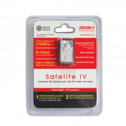 Lifejacket LED flashing light "Safelite IV" ON-OFF water activated, USCG,SOLAS/MED Blister pack