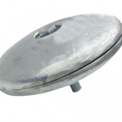 Rudder anode, 95mm with bolt & 2 discs