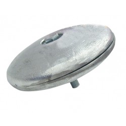 Rudder anode, 47mm with bolt & 2 discs