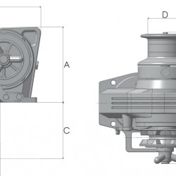 Windlass Kobra Horizontal Windlass 1000W 12V With Drum