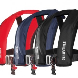 Mullion Stream 150N ISO Auto LifeJacket with Harness and crutch strap - SOURCED IN IRELAND