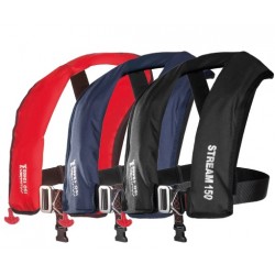 Mullion Stream 150N ISO Auto LifeJacket with Harness and crutch strap - SOURCED IN IRELAND