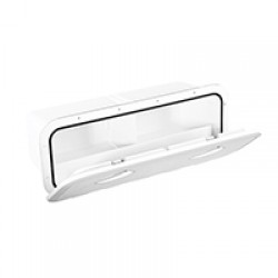 Deck Storage Hatch, white, 243x607mm