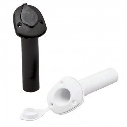 Rod Holder, w/ Cap, Plastic, Ø40mm, H.230mm, Black or White