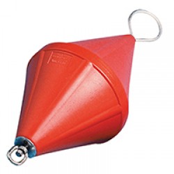 Mooring Buoy Bi-Conical, w/Foam & Steel Rod, Ø320x660mm, Orange