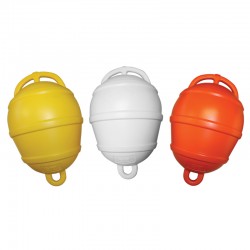 Mooring Buoy Rigid, Plastic, Ext Ø250mm, Available in Yellow, White or Orange