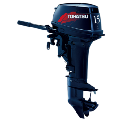 Tohatsu M15D2 2-stroke comes with Standard and Long Shaft 15" & 20" Transom