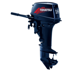 Tohatsu M18E2 2-stroke comes with Standard and Long Shaft 15" & 20" Transom