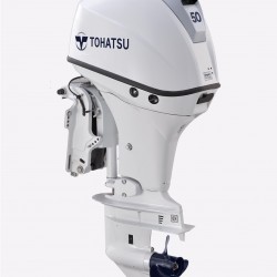 Tohatsu 50HP EFi Pleasure with Remote control electric start and Power Tilt. Long Shaft BELUGA WHITE