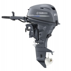 Yamaha 25HP F25GWHS, Standard Shaft, Tiller Control, Both Pull & Electric Start, Manual Tilt