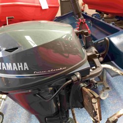 PRE OWNED Yamaha 15HP F15CMHL, Long Shaft, Tiller Control, Pull Start, Manual Tilt