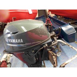 PRE OWNED Yamaha 15HP F15CMHL, Long Shaft, Tiller Control, Pull Start, Manual Tilt