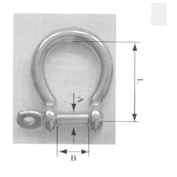 Anchor shackle galvanised 5mm to 16mm