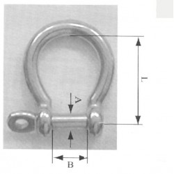 Anchor shackle galvanised 5mm to 16mm