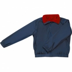 Crew Jacket Navy/Red Fleece