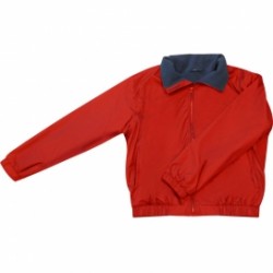 Crew Jacket Red/Navy Fleece