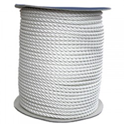 CABO Mooring Rope, three stranded double twisted, white from 8mm to 24mm