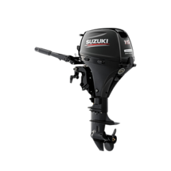 Suzuki DF15AE Outboard Short or Long Shaft Electric start Tiller Steer