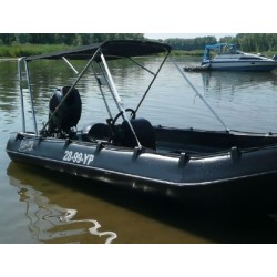 Whaly Bimini SS + canvas black (370-455R) *